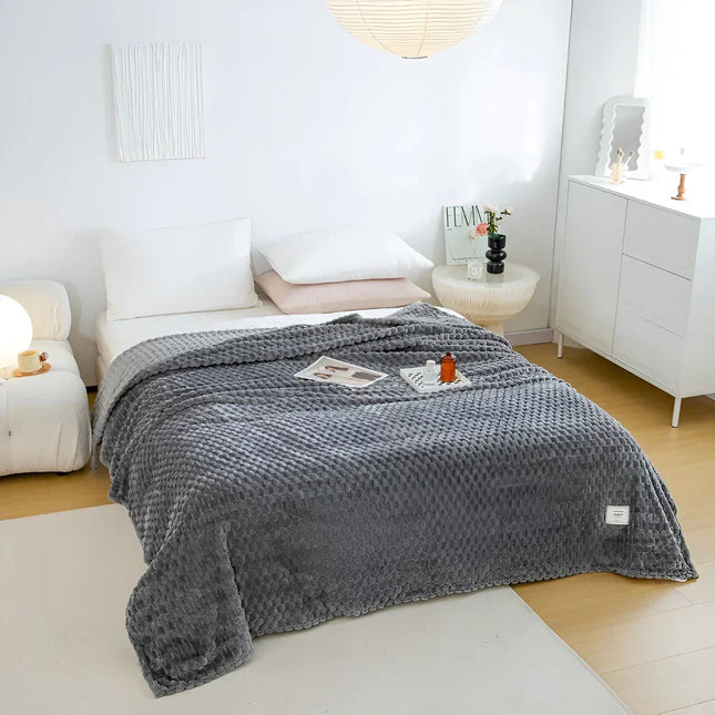 CozyNest | Fleece Blanket for Sofa & Bed with Breathable Comfort | Stylish Design for Year-Round Warmth 1
