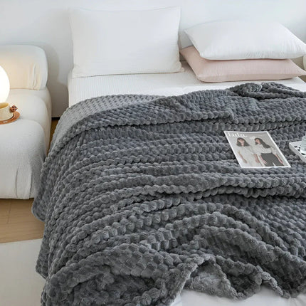 CozyNest | Fleece Blanket for Sofa & Bed with Breathable Comfort | Stylish Design for Year-Round Warmth 2
