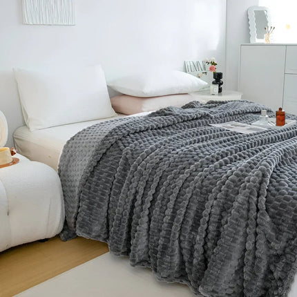 CozyNest | Fleece Blanket for Sofa & Bed with Breathable Comfort | Stylish Design for Year-Round Warmth 5
