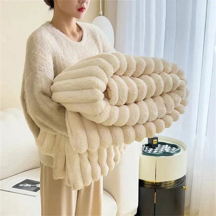 CozyWrap | Luxury Comfort Blanket with Soft Rabbit Plush Material | Optimal Insulation for Ultimate Warmth 2
