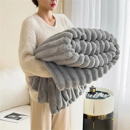 CozyWrap | Luxury Comfort Blanket with Soft Rabbit Plush Material | Optimal Insulation for Ultimate Warmth 4
