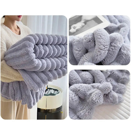 CozyWrap | Luxury Comfort Blanket with Soft Rabbit Plush Material | Optimal Insulation for Ultimate Warmth 8