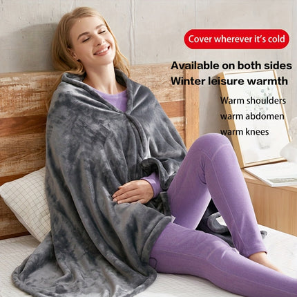 CozyWrap | USB Heated Fleece Shoulder Wrap with Plush Comfort | Perfect for Home and Office Use 3
