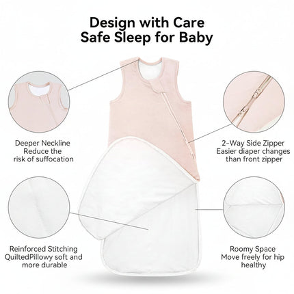Cozy Bamboo Baby Sleep Sack | Breathable Lightweight Design for Comfort 4