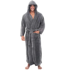Cozy Bathrobe for Men | Thick Plush Hooded Design for Ultimate Warmth 0