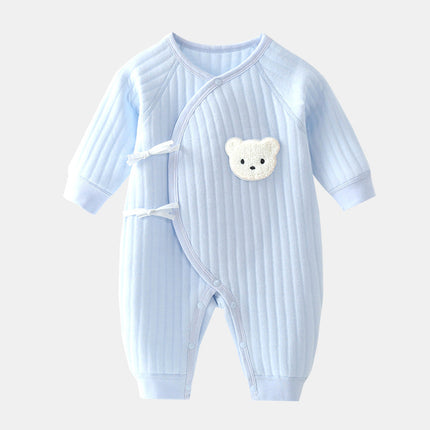 Cozy Bear | Baby Romper with Soft Cotton Fabric for Comfort | Adorable Spring & Autumn Outfit 0