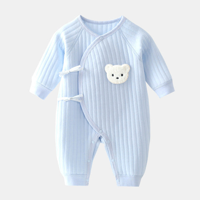Cozy Bear | Baby Romper with Soft Cotton Fabric for Comfort | Adorable Spring & Autumn Outfit 0