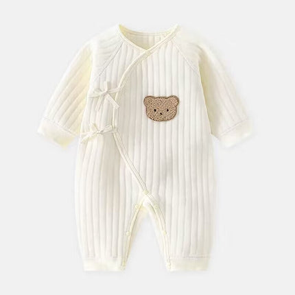 Cozy Bear | Baby Romper with Soft Cotton Fabric for Comfort | Adorable Spring & Autumn Outfit 4