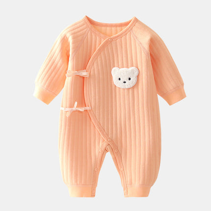 Cozy Bear | Baby Romper with Soft Cotton Fabric for Comfort | Adorable Spring & Autumn Outfit 5