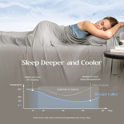 Cozy Bliss | Bedding Set with Performance Cooling Sheets & Deep-Pocket Design | Breathable Comfort for Hot Sleepers 8