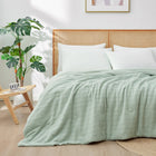Cozy Bliss | Comforter with Natural Fiber Waffle Design | Lightweight & Eco-Friendly Bedding for Hot Sleepers 0