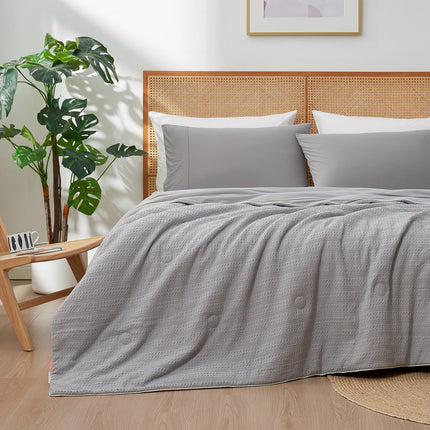 Cozy Bliss | Comforter with Natural Fiber Waffle Design | Lightweight & Eco-Friendly Bedding for Hot Sleepers 11
