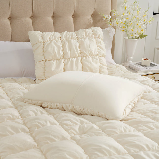 Cozy Bliss | King Comforter Set with 3D Bubble Texture | Soft & Lightweight for Year-Round Comfort 1