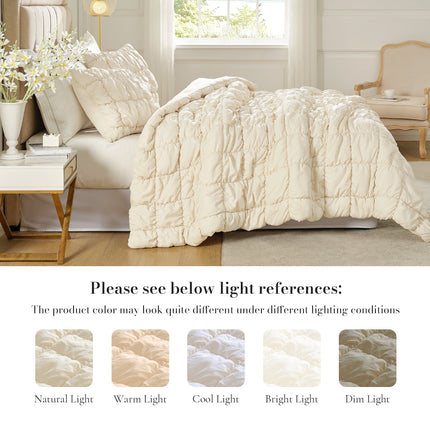Cozy Bliss | King Comforter Set with 3D Bubble Texture | Soft & Lightweight for Year-Round Comfort 2