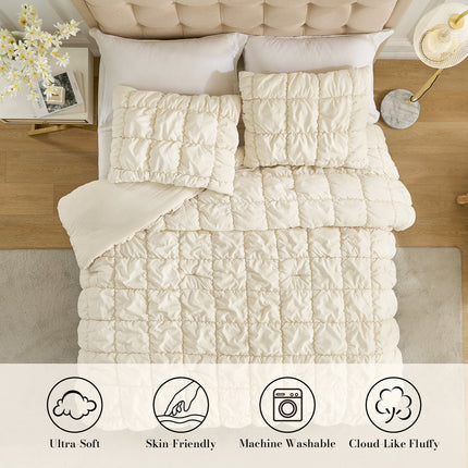 Cozy Bliss | King Comforter Set with 3D Bubble Texture | Soft & Lightweight for Year-Round Comfort 6