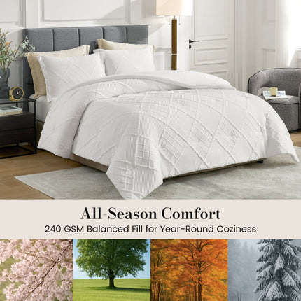 Cozy Bliss | King Comforter Set with Reversible Design | Soft Bedding for Year-Round Comfort 3