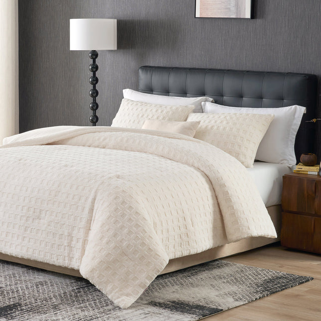 Cozy Bliss | King Comforter Set with Reversible Design & Soft Waffle Texture | Luxurious Bedding for Cold Weather 1