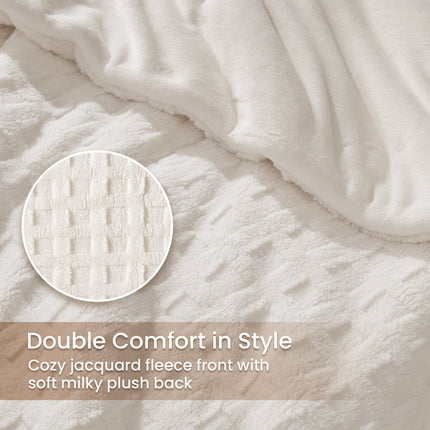 Cozy Bliss | King Comforter Set with Reversible Design & Soft Waffle Texture | Luxurious Bedding for Cold Weather 3