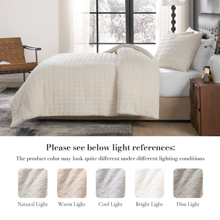 Cozy Bliss | King Comforter Set with Reversible Design & Soft Waffle Texture | Luxurious Bedding for Cold Weather 6
