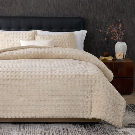 Cozy Bliss | King Comforter Set with Reversible Design & Soft Waffle Texture | Luxurious Bedding for Cold Weather 9