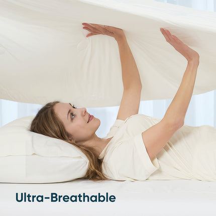 Cozy Bliss | Striped Cooling Comforter Set with Advanced Airflow | Lightweight Design for Hot Sleepers 2