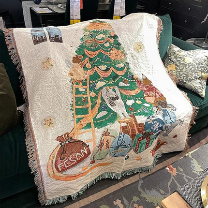 Cozy Christmas Blanket with Nutcracker & Stars Pattern | Soft Fleece for Warmth and Comfort 5