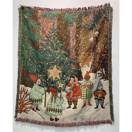Cozy Christmas Blanket with Nutcracker & Stars Pattern | Soft Fleece for Warmth and Comfort 9