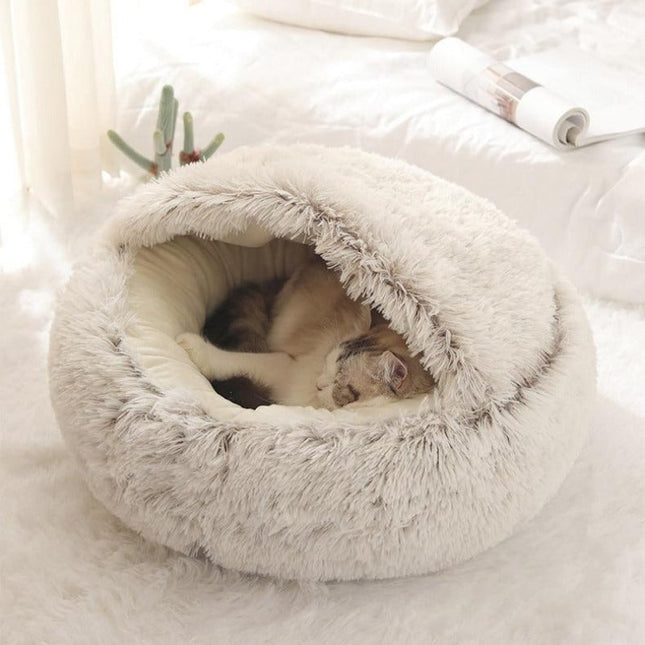 Cozy Collection | Cat Cave Bed with Plush Fabric & Ergonomic Design | Secure Retreat for Comfort and Serenity 0