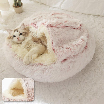 Cozy Collection | Cat Cave Bed with Plush Fabric & Ergonomic Design | Secure Retreat for Comfort and Serenity 11
