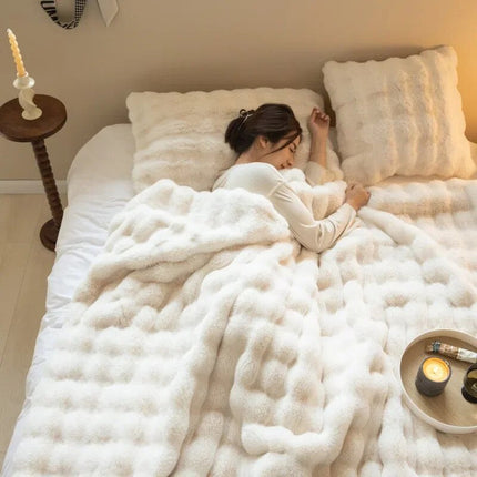 Cozy Collection | Fleece Blanket with Reversible Plush & Smooth Textures | Year-Round Comfort for All Seasons 5