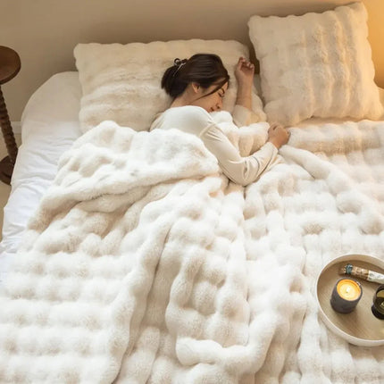 Cozy Collection | Fleece Blanket with Reversible Plush & Smooth Textures | Year-Round Comfort for All Seasons 8