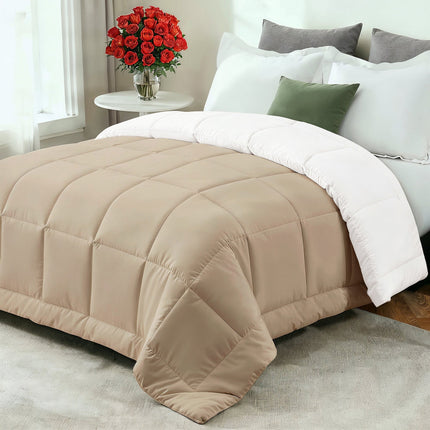 Cozy Comfort | All-Season Down Comforter with Ultra-Soft Fiberfill | Breathable Design for Year-Round Sleep 10