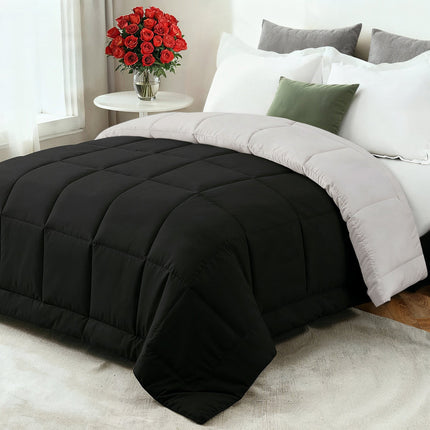 Cozy Comfort | All-Season Down Comforter with Ultra-Soft Fiberfill | Breathable Design for Year-Round Sleep 12