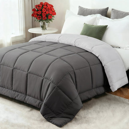 Cozy Comfort | All-Season Down Comforter with Ultra-Soft Fiberfill | Breathable Design for Year-Round Sleep 9