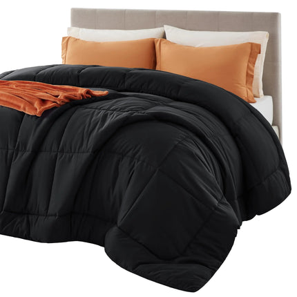 Cozy Comfort | Down Alternative Comforter with Box Stitch Design | Lightweight Bedding for Year-Round Comfort 3