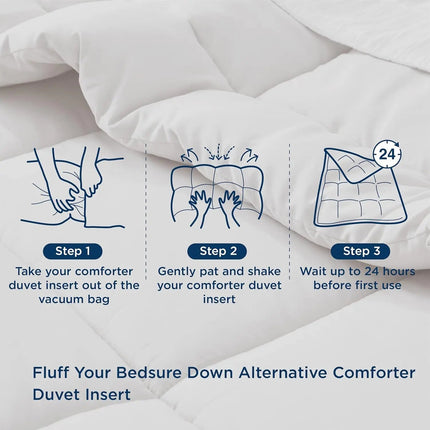 Cozy Comfort | Down Alternative Comforter with Box Stitch Design | Lightweight Bedding for Year-Round Comfort 4