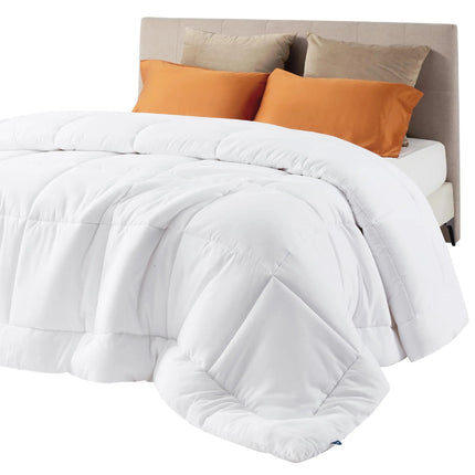 Cozy Comfort | Down Alternative Comforter with Box Stitch Design | Lightweight Bedding for Year-Round Comfort 9