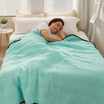 Cozy Comfort | Lightweight All-Season Quilt for Double Bed with Breathable Design | Versatile Bedding Solution 1