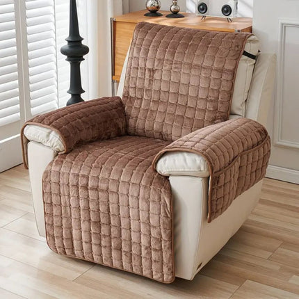 Cozy Comfort | Recliner Cover with Plush Texture & Arm Protection | Stretchable Fit for Ultimate Furniture Defense 9
