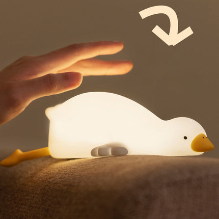 Cozy Companion | Big White Goose LED Night Light with Soft Glow | Child-Safe Design for Comfort 2