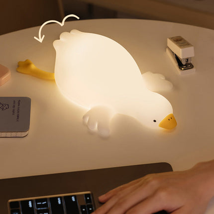 Cozy Companion | Big White Goose LED Night Light with Soft Glow | Child-Safe Design for Comfort 3