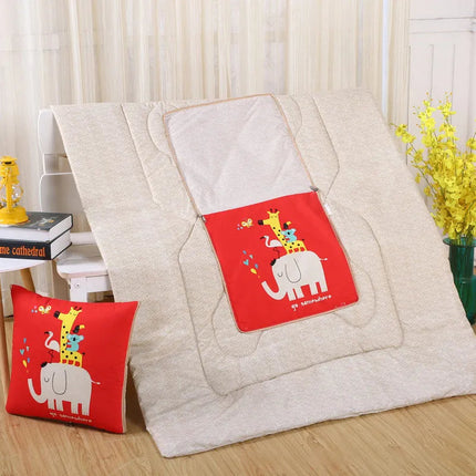 Cozy Convertible Pillow Quilt Combo Blanket with Soft Polyester Filling for Ultimate Comfort 3