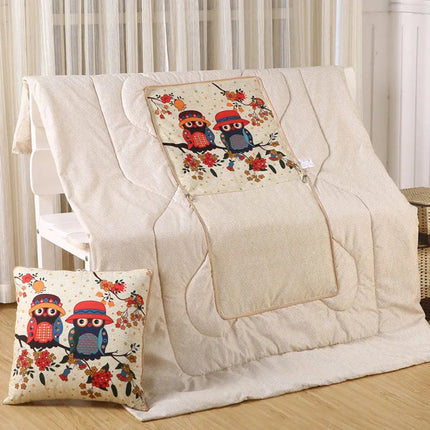 Cozy Convertible Pillow Quilt Combo Blanket with Soft Polyester Filling for Ultimate Comfort 5