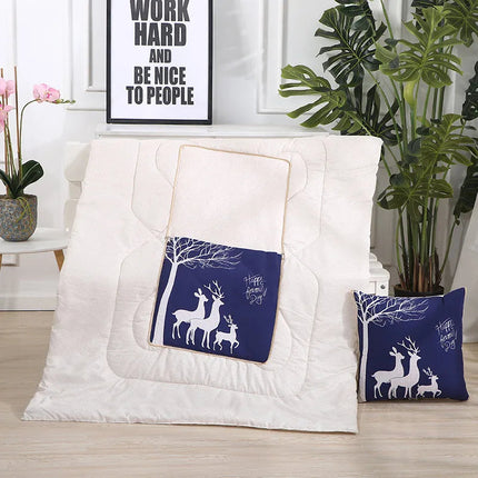 Cozy Convertible Pillow Quilt Combo Blanket with Soft Polyester Filling for Ultimate Comfort 8