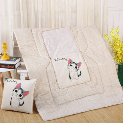 Cozy Convertible Pillow Quilt Combo Blanket with Soft Polyester Filling for Ultimate Comfort 9