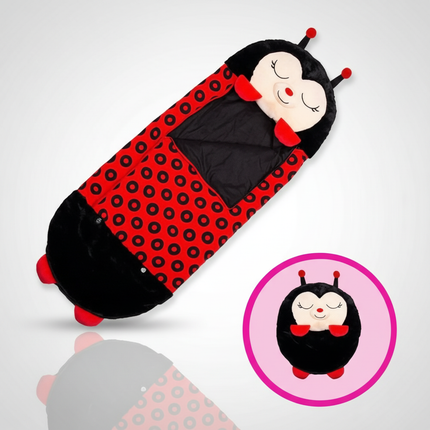 Cozy Critters | Kids Sleeping Bag with Animal Design & Pillow | Fun Comfort for Sleepovers 0
