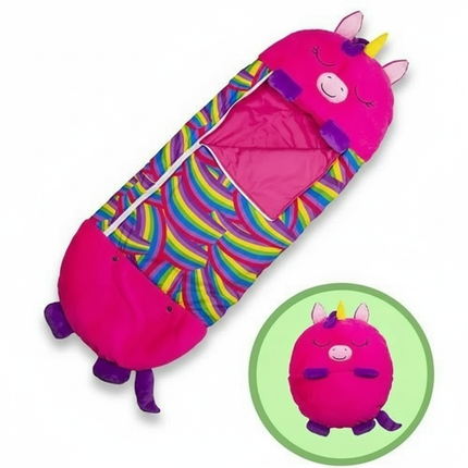 Cozy Critters | Kids Sleeping Bag with Animal Design & Pillow | Fun Comfort for Sleepovers 2