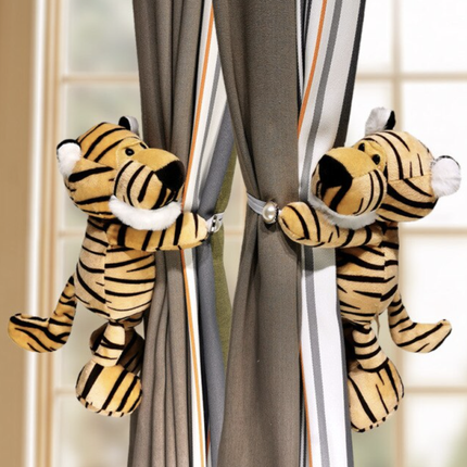 Cozy Critters | Plush Animal Curtain Tiebacks for Kids Room with Soft Fabric | Fun Decor for Imaginative Spaces 2