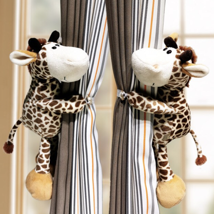Cozy Critters | Plush Animal Curtain Tiebacks for Kids Room with Soft Fabric | Fun Decor for Imaginative Spaces 5