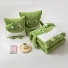 Cozy Dreams | Mini Monster Quilted Pillow Blanket with Soft Fabric | Versatile Comfort for Kids 0